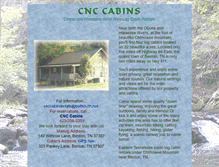 Tablet Screenshot of cnccabins.com